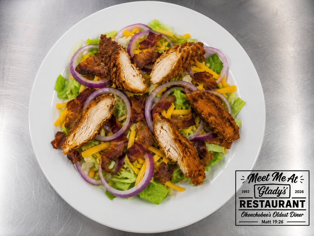 Crispy chicken salad from Gladys' Restaurant