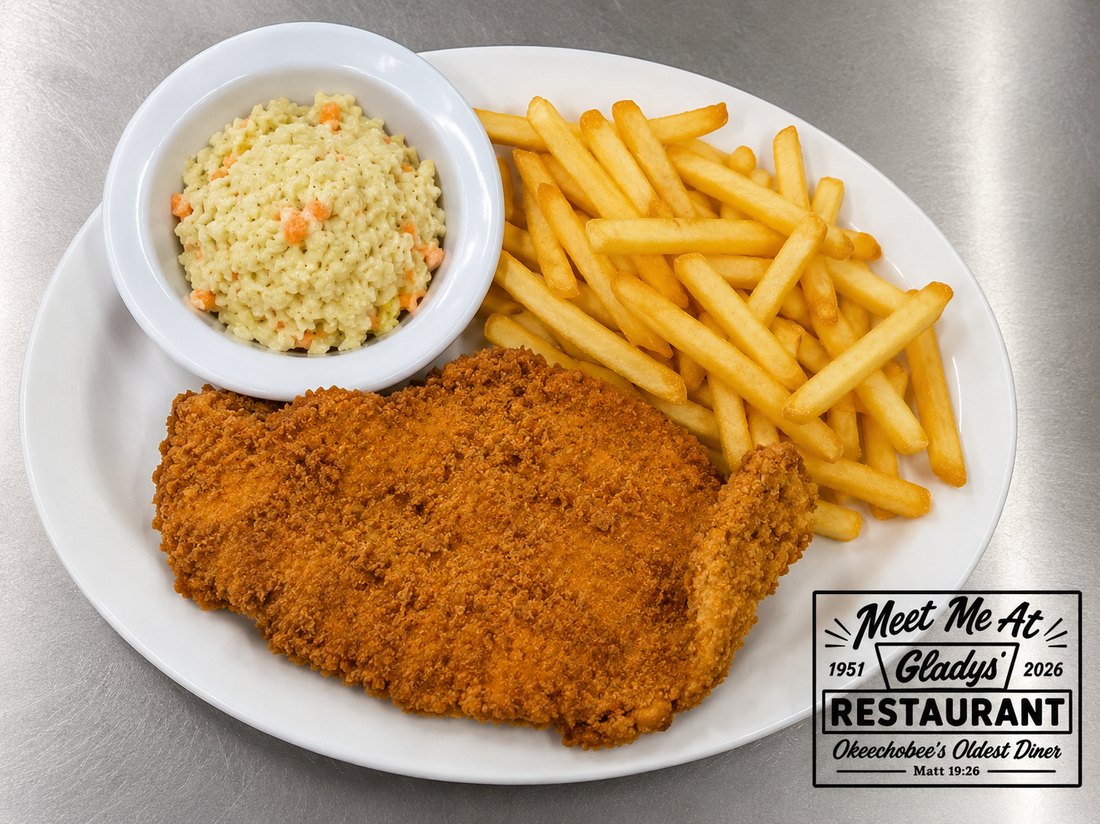 Fried fish plate from Gladys' Restaurant